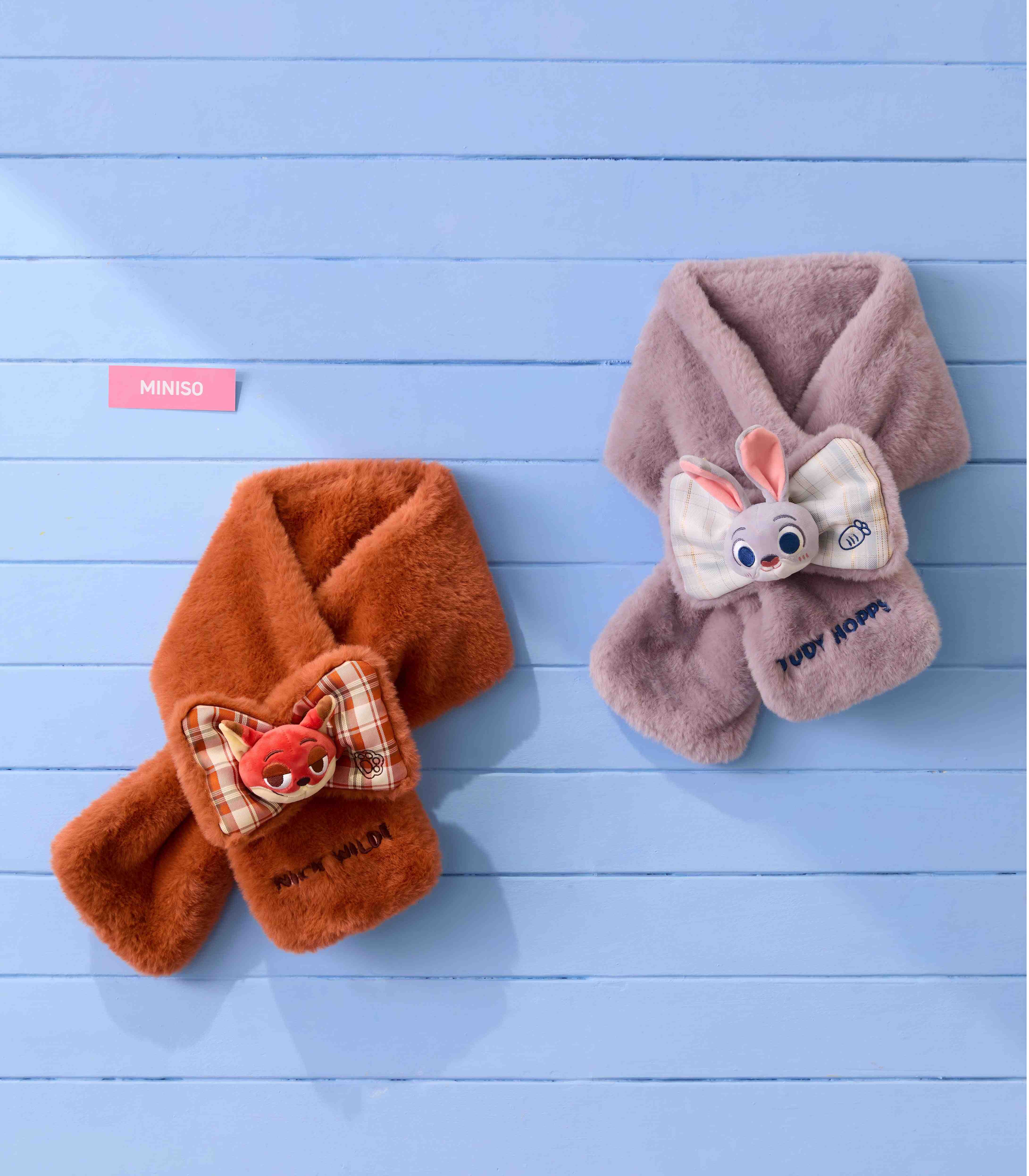 學院風毛絨圍巾